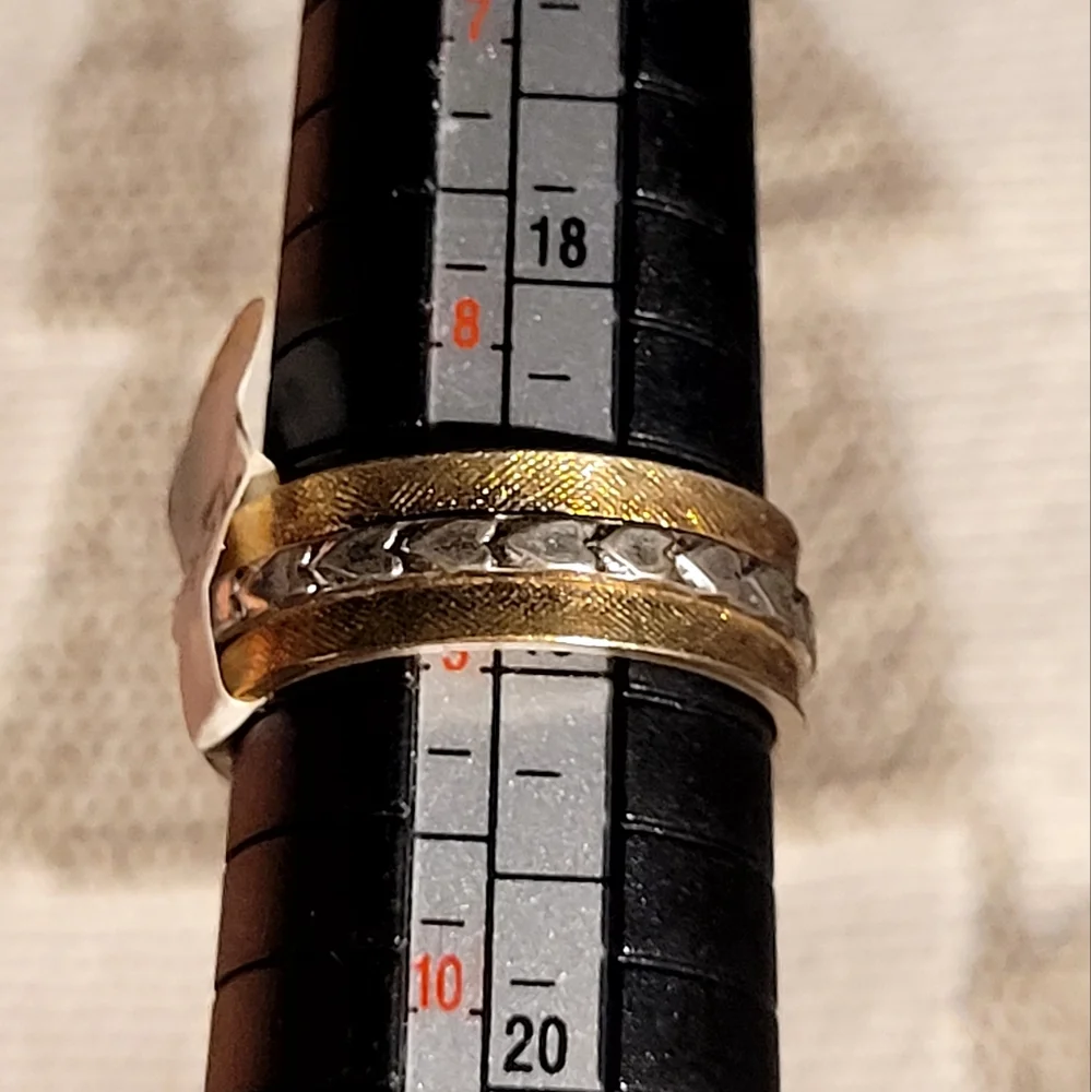 Gold and Silver tone band - Picture 1 of 3